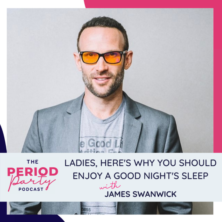 Pictured here is podcast guest James Swanwick who joins us on the Period Party Podcast to talk about Why You Should Enjoy a Good Night's Sleep.